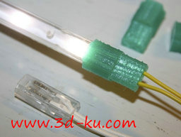 3D打印模型用于连接 LED 的连接器的图片