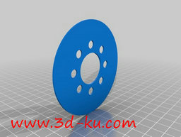 3D打印模型特斯拉涡轮机v2，主的图片