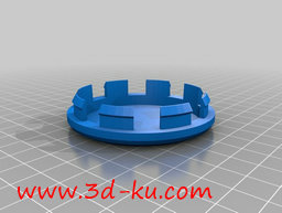 3D打印模型现代光盘徽标的图片