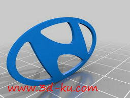 3D打印模型现代光盘徽标的图片