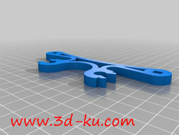 3D打印模型弯曲的台灯的图片
