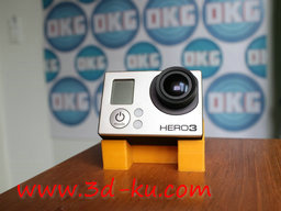 3D打印模型Gopro摄像机固定支架的图片