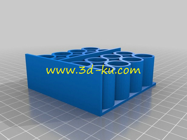 可盛放16节AA电池的固定架模型的图片1