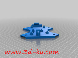 3D打印模型四旋翼无人机支架的图片