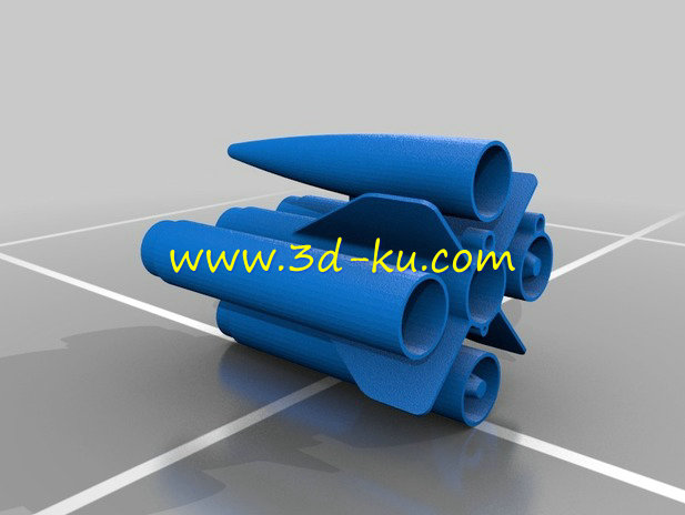 火箭模型组件组装的火箭模型的图片3