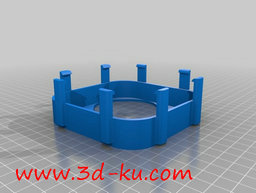 3D打印模型一款四角飞行器的主构的图片