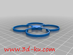 3D打印模型迷你版无人机支架的图片