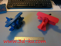 3D打印模型双翼飞机的图片