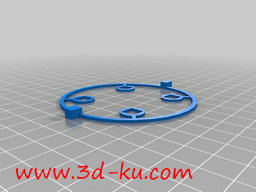 3D打印模型CX0四轴飞行器轮子的图片