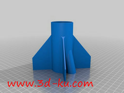 3D打印模型模块化火箭的图片