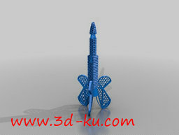 3D打印模型蜂窝火箭的图片