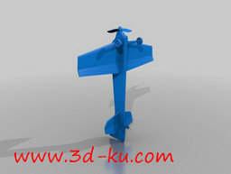 3D打印模型简单的旧飞机的图片