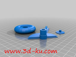3D打印模型喷火式战斗机起落架的图片