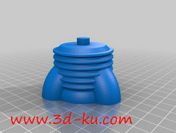 3D打印模型复古的火箭船的图片