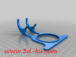 3D打印模型飞机上特定的杯架的图片