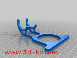3D打印模型飞机上特定的杯架的图片