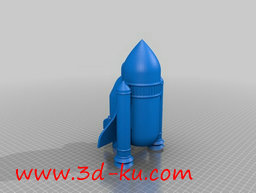 3D打印模型简单的航天飞机的图片