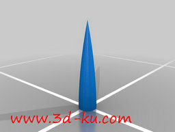 3D打印模型组装成火箭的各个零部的图片