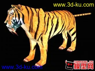 3D打印模型支持论坛发展。自己做的一个带骨骼的老虎发上来。大家多PP的图片
