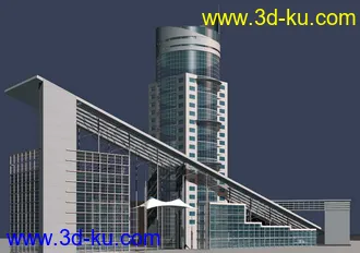 3D打印模型户外楼房10个的图片