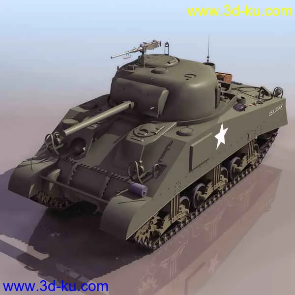 M4A1坦克高精模型的图片1