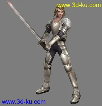 3D打印模型一个男战士的图片