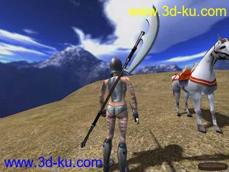 3D打印模型为了游戏作的低模（控制面数比较狠）冷兵器，凑个数吧，的图片