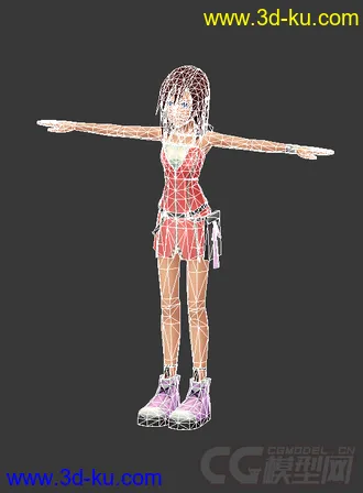 3D打印模型王国之心2人物…凯莉(长大的那个) 小女孩的图片