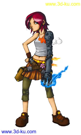 HumanFemaleTeen 模型和贴图的图片