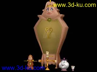 3D打印模型王国之心Ⅱ…美女与野兽系列的图片