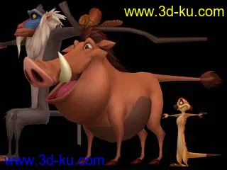 3D打印模型王国之心Ⅱ…狮子王系列&神鬼奇航系列的图片