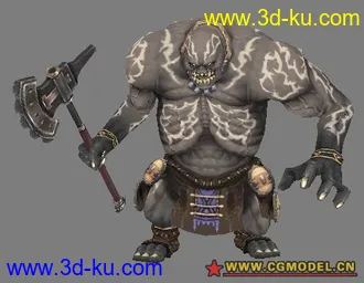 3D打印模型一个怪兽的图片