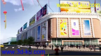 3D打印模型一个刚做的的商业广场文件的图片