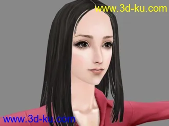 3D打印模型美丽的女孩，睫毛很漂亮~！的图片