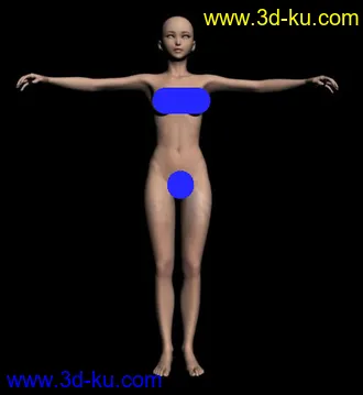 发一个我用poser导出的美女模型带贴图喜欢的自己下把~！！！的图片