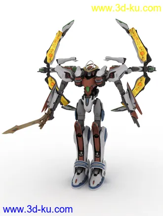 3D打印模型【PS3】【异世纪传说R】SolarAquarion 阳天使的图片