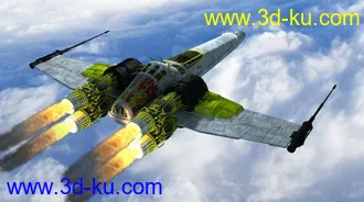 3D打印模型MAX超级精细飞船，有图有真相，带贴图和推进器动画。的图片