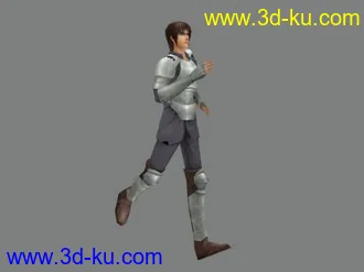 3D打印模型一个人物跑步动画的图片