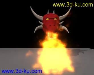 3D打印模型刚用maya2011弄得卡通龙头 材质比较粗超！的图片