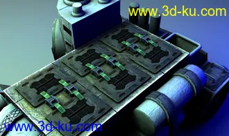 3D打印模型还是那个战车贴图终于弄完了！的图片