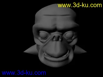 3D打印模型一个怪兽头的图片