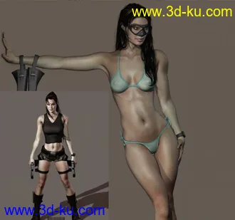 3D打印模型古墓丽影劳拉高模的图片