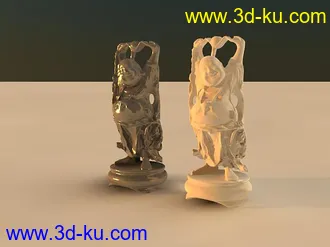 3D打印模型弥勒佛——最精的模 美国军方扫描仪扫的的图片