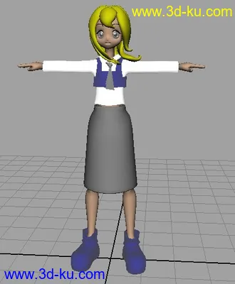 3D打印模型女孩的图片