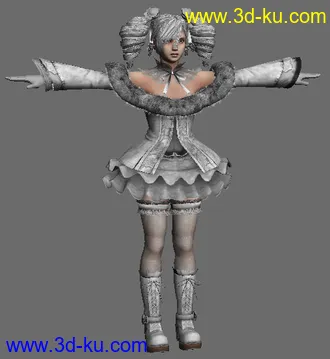 3D打印模型灵魂能力4 刀魂4  Soul Calibur IV amy 内含破碎衣服的图片