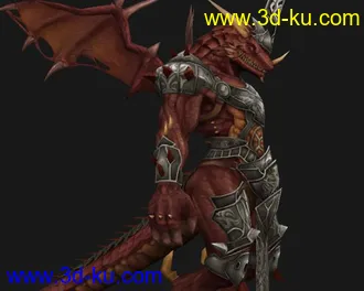 超酷红龙怪模型的图片