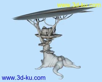 3D打印模型一个动画片中的场景道具的图片