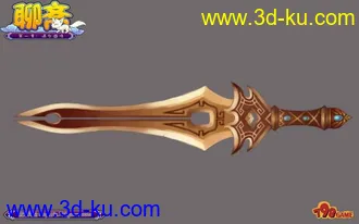 3D打印模型游戏道具剑的图片