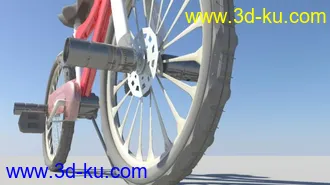 3D打印模型新手做的自行车哈！的图片