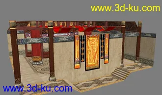 3D打印模型以前在遊戲公司做的室內場景的图片
